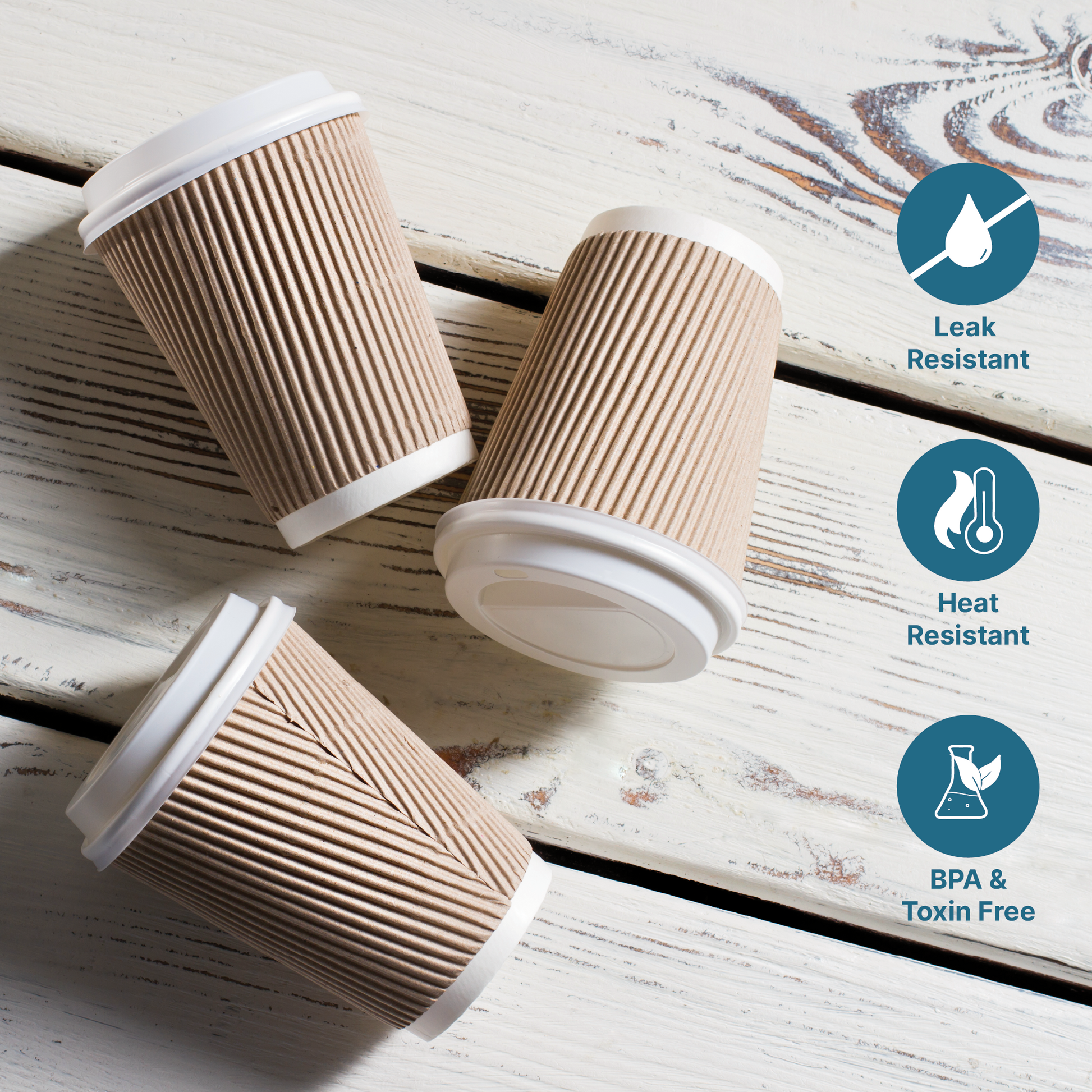 Ripple Wall Paper Disposable Cups - Kaagat