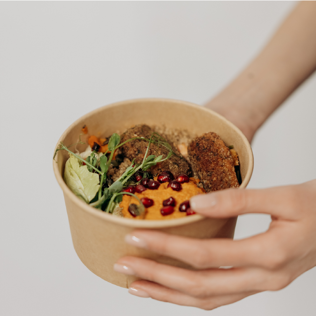 Disposable Paper Container With Lid