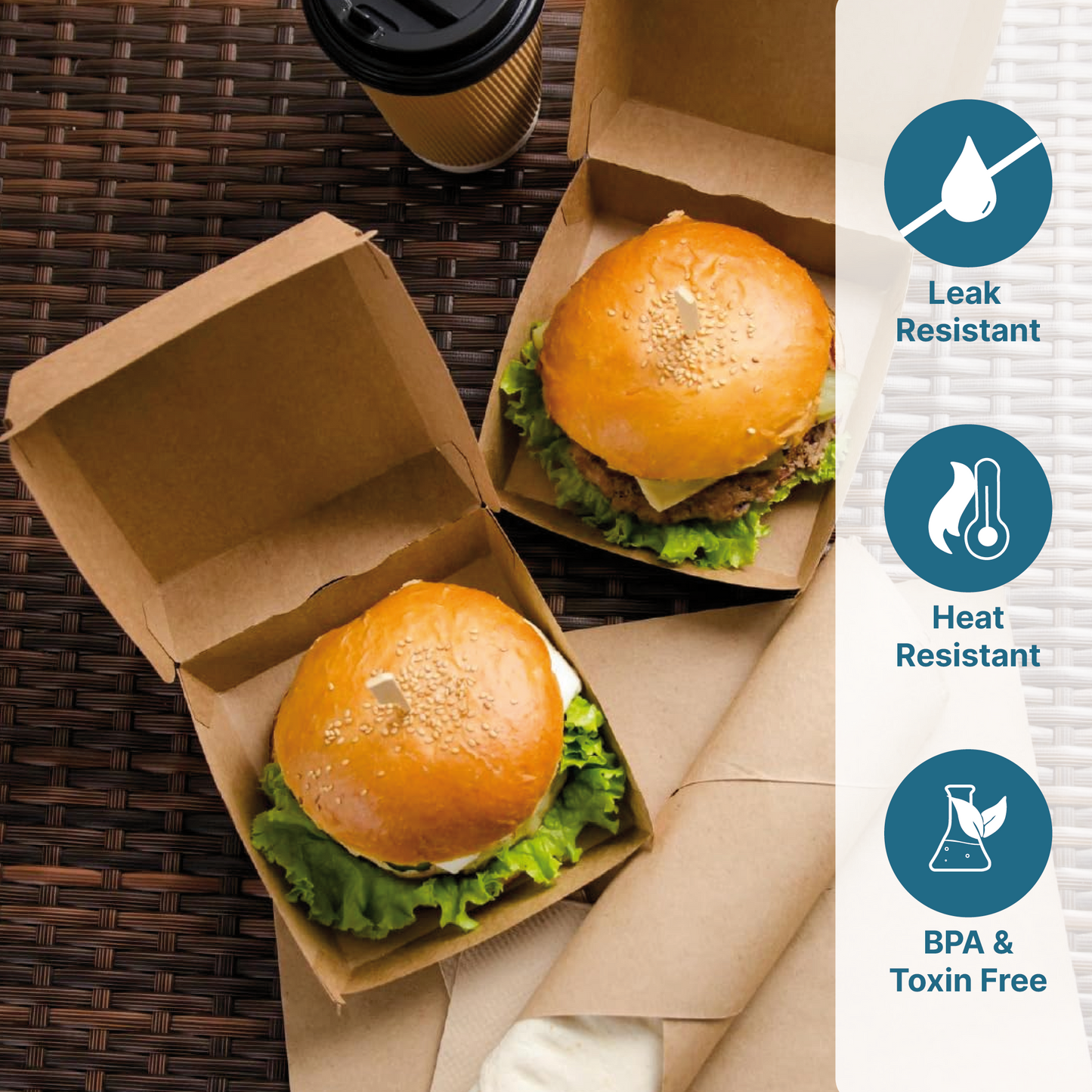 Disposable Burger Boxes