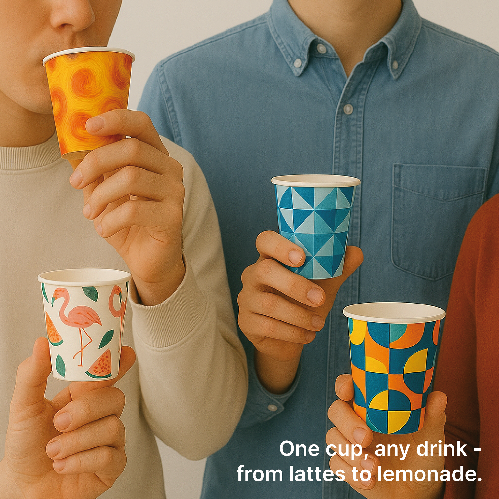 Paper Disposable Printed Cups - Kaagat