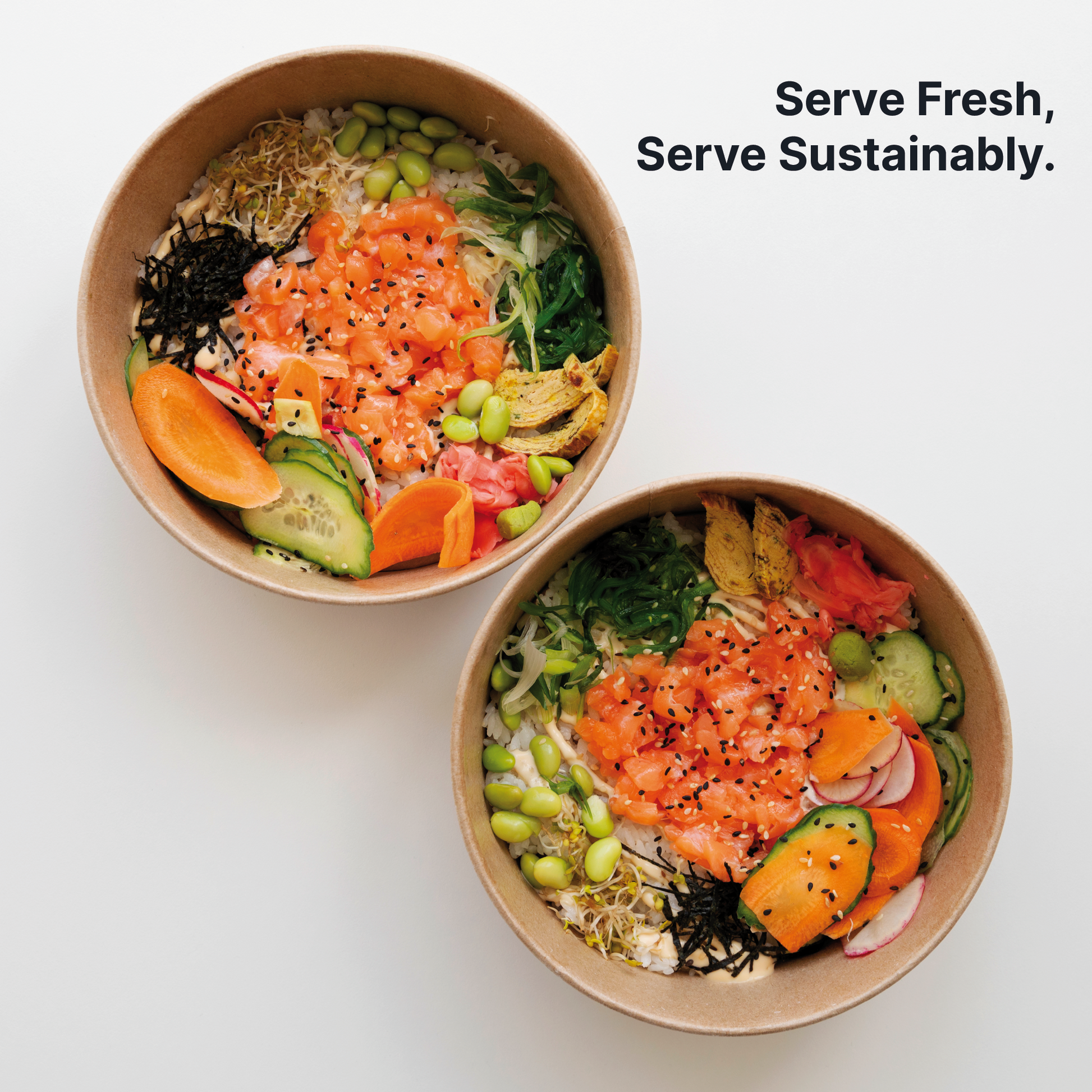 Disposable Round Paper Container With Lid - Kaagat