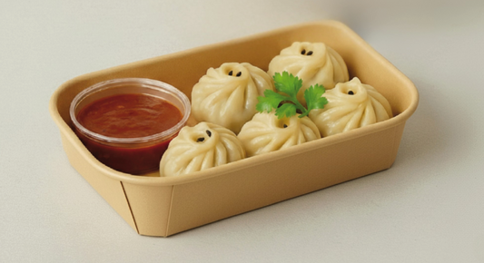 Disposable Rectangular Paper Container With Lid - Kaagat